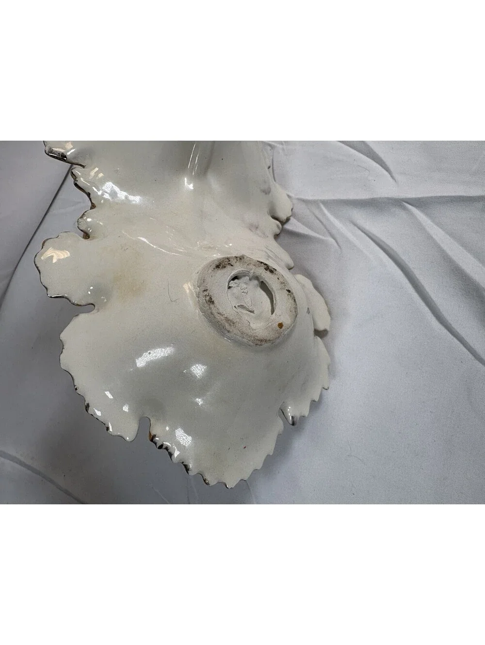 Porcelain Double Sides Leaf Candy Dish Gold Leaf